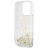 Etui Guess Liquid Glitter Gold Stripes na iPhone 15 Pro Max - przezroczyste