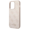 Etui Guess 4G Metal Gold Logo na iPhone 14 Pro Max - różowe