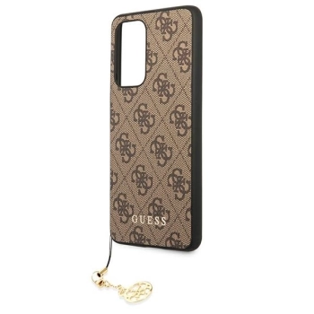 Etui Guess 4G Charms Collection na Samsung Galaxy A53 5G - brązowe