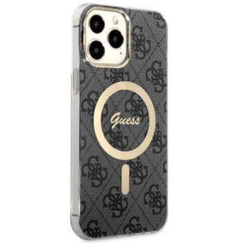 Etui Guess 4G MagSafe na iPhone 13 Pro Max - czarne