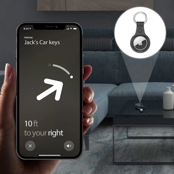 Dux Ducis zestaw 4x silikonowe etui brelok zawieszka case do lokalizatora Apple AirTag (4 kolory: czarny, zielony, różowy, niebieski)