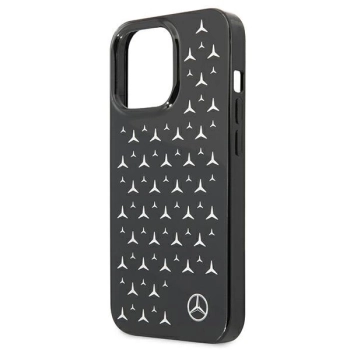 Etui Mercedes Silver Stars Pattern na iPhone 13 Pro Max - czarne