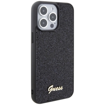 Etui Guess Disco Metal Script na iPhone 15 Pro Max - czarne