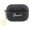 Etui Guess 4G Charm Collection na AirPods Pro 2 - czarne