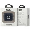 Etui Karl Lagerfeld Monogram Choupette Head na AirPods 3 - czarne