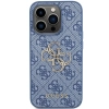 Etui Guess 4G Big Metal Logo na iPhone 15 Pro - niebieskie