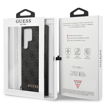 Etui Guess 4G Charms Collection na Samsung Galaxy S24 Ultra - czarne
