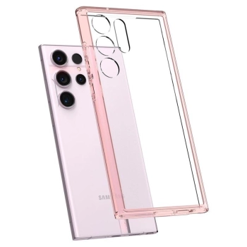 Etui Spigen Ultra Hybrid na Samsung Galaxy S23 Ultra - różowe