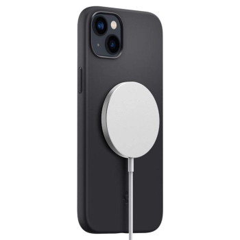 Etui Spigen Silicone Fit Mag z MagSafe na iPhone 14 Plus - czarne