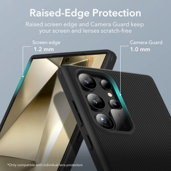 Etui ESR Air Shield Boost na Samsung Galaxy S24 Ultra - czarne