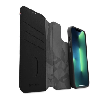 Etui Decoded Detachable Wallet Case skórzane z MagSafe z klapką do iPhone 14 Plus - czarne