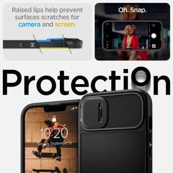 Etui Spigen Optik Armor Mag z MagSafe na iPhone 14 Plus - czarne