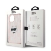 Etui Karl Lagerfeld IML Choupette Head & Monogram na iPhone 13 - różowe