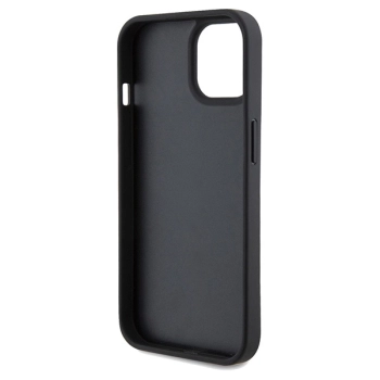 Etui Ferrari Perforated Waves Metal Logo na iPhone 15 / 14 / 13 - czarne