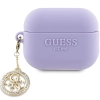 Etui Guess 3D Rubber 4G Diamond Charm na AirPods Pro 2 - purpurowe
