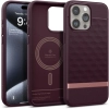 Etui Caseology Parallax Mag z MagSafe na iPhone 15 Pro - burgundowe