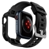 Etui z paskiem Spigen Rugged Armor Pro na Apple Watch 4/5/6/7/8/SE (40/41 mm) - czarne