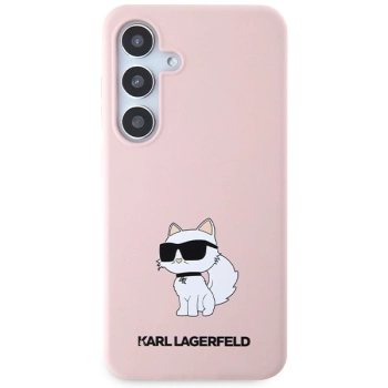 Etui Karl Lagerfeld Silicone Choupette na Samsung Galaxy S24 - różowe