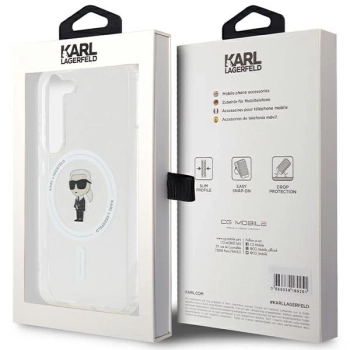 Etui Karl Lagerfeld IML Ikonik MagSafe na Samsung Galaxy S24 - przezroczyste