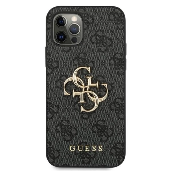 Etui Guess 4G Big Metal Logo na iPhone 12 Pro Max - szare