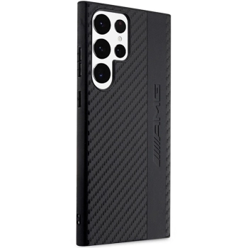 Etui AMG Carbon Stripe&Embossed na Samsung Galaxy S23 Ultra - czarne