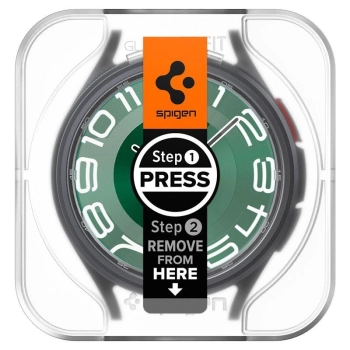 Szkło hartowane Spigen Glas.tR EZ Fit na Samsung Galaxy Watch 6 Classic (47 mm) - 2 szt.