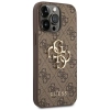 Etui Guess 4G Big Metal Logo na iPhone 14 Pro Max - brązowe