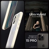 Etui Spigen Ultra Hybrid na iPhone 15 Pro - beżowe