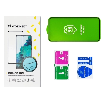 Wozinsky Full Cover Flexi Nano folia szklana szkło hartowane z ramką iPhone 13 mini przezroczysty