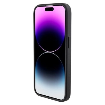 Etui Mercedes Leather Wave Patern na iPhone 15 Pro Max - czarne