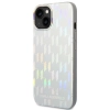 Etui Karl Lagerfeld Monogram Iridescent na iPhone 14 - srebrne