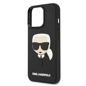 Etui Karl Lagerfeld 3D Rubber Karl's Head na iPhone 13 Pro Max - czarne