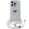Etui Karl Lagerfeld IML Choupette Head & Cord MagSafe na iPhone 15 Pro - przezroczyste