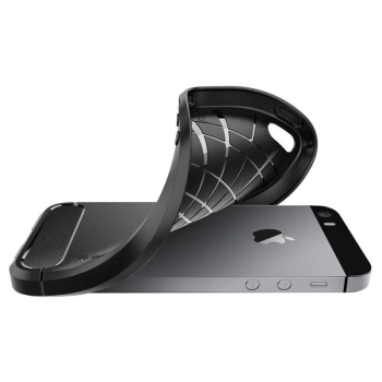 Etui Spigen Rugged Armor na iPhone 5S / SE - czarne