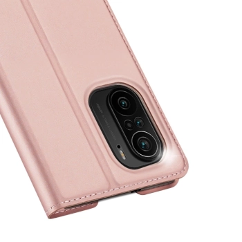 Dux Ducis Skin Pro kabura etui pokrowiec z klapką Xiaomi Redmi K40 Pro+ / K40 Pro / K40 / Poco F3 różowy