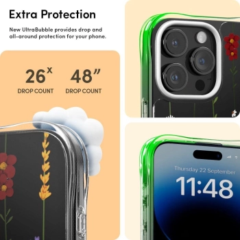 Etui Spigen Cyrill Cecile na iPhone 15 Pro - kolorowe kwiaty