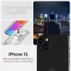 Etui Spigen Ultra Hybrid Mag z MagSafe na iPhone 15 - białe (wzór Zero One)