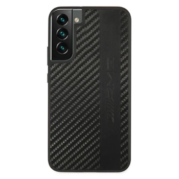 Etui AMG Carbon Stripe&Embossed na Samsung Galaxy S22 - czarne