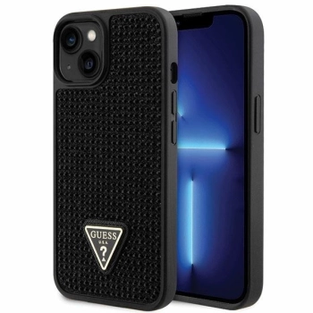 Etui Guess Rhinestone Triangle na iPhone 14 - czarne