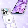 Kingxbar Flora Series magnetyczne etui iPhone 14 MagSafe etui w kwiaty peony