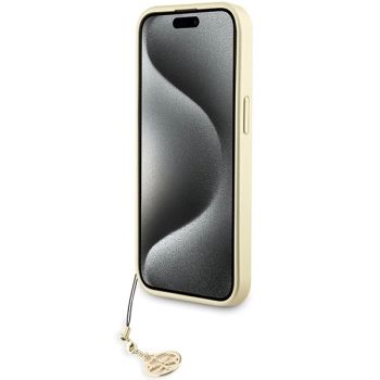 Etui Guess 4G Charms Collection do iPhone 15 - szare