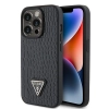 Etui Guess Croco Triangle Metal Logo do iPhone 15 Pro - czarne