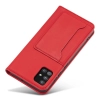 Magnet Card Case etui do Samsung Galaxy A52 5G pokrowiec portfel na karty kartę podstawka czerwony