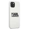 Etui Karl Lagerfeld Silicone Stack Logo ns iPhone 13 mini - białe