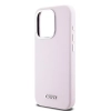 Etui DKNY Liquid Silicone Small Metal Logo MagSafe na iPhone 14 Pro - różowe