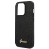 Etui Guess Glitter Script na iPhone 14 Pro Max - czarne