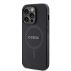 Etui Guess Saffiano MagSafe do iPhone 15 Pro - czarne