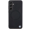 Etui BMW Signature Leather Half Textured & Circle MagSafe na Samsung Galaxy S24 - czarne