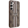Etui Guess 4G Printed Stripes na Samsung Galaxy S23+ - brązowe
