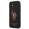 Etui U.S. Polo Assn. Embroidery Collection na iPhone 12 mini - czarne